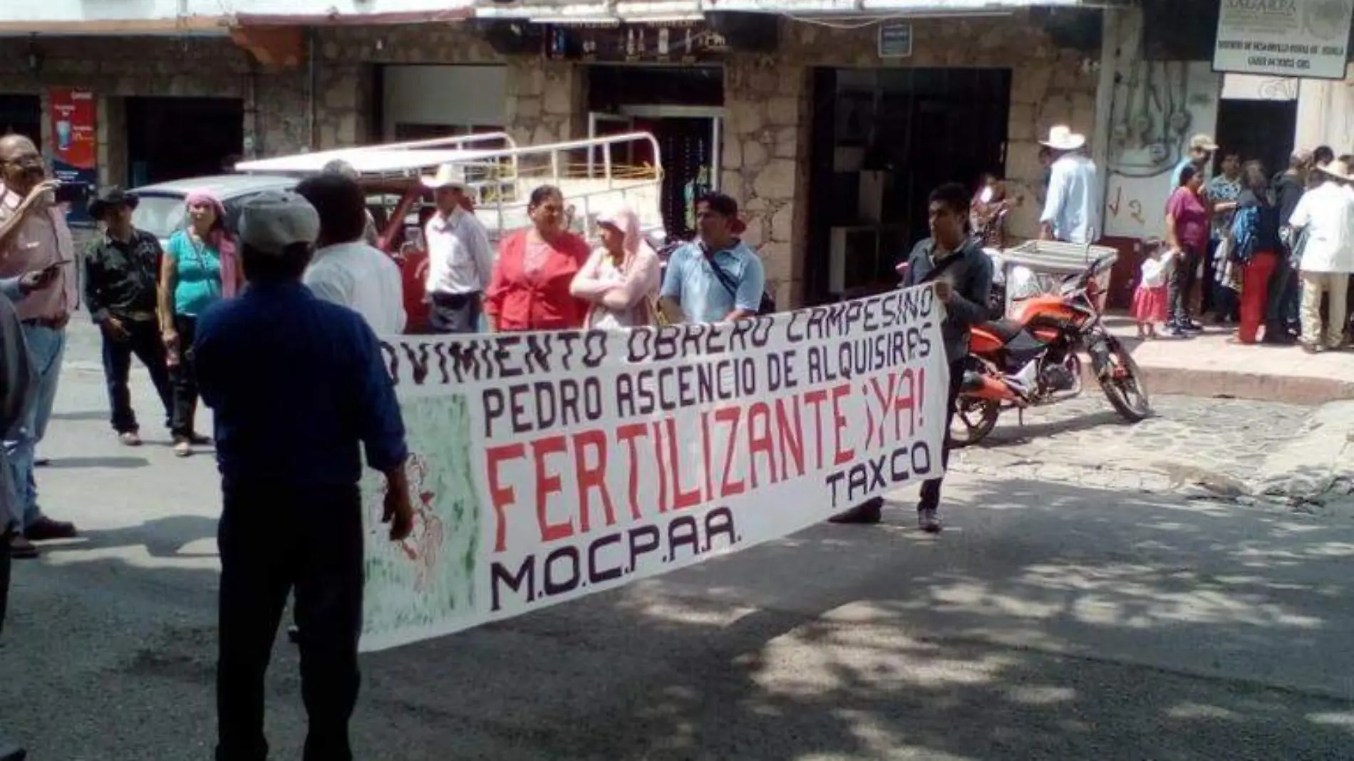 Taxco campesinos protesta